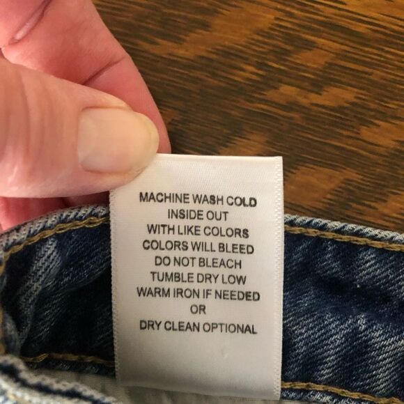 Flying Monkey Super Distressed Medium Wash Straight Leg Jeans Size 8/29 - Picture 11 of 15